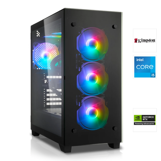 Gaming PC | Intel Core i5-12400F 6x2.50GHz | 16GB DDR4 | RTX 4060 8GB DLSS 3 | 1TB M.2 SSD