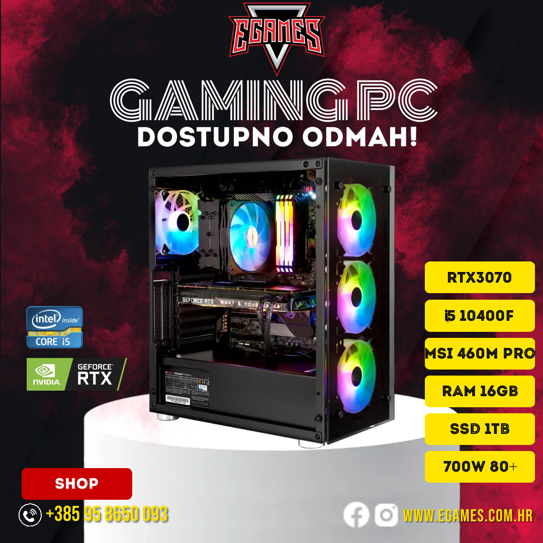 Gaming PC ASUS TUF RTX 3070 8GB | DDR4-3200 2x16GB | 6x 2.90GHz